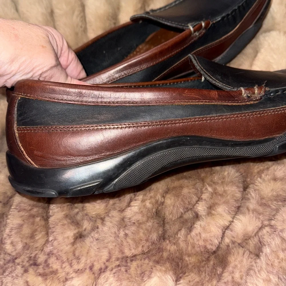 Allen Edmonds Men’s Boulder leather Slip-On Loafer, sz 11.5, sturdy rubber soles